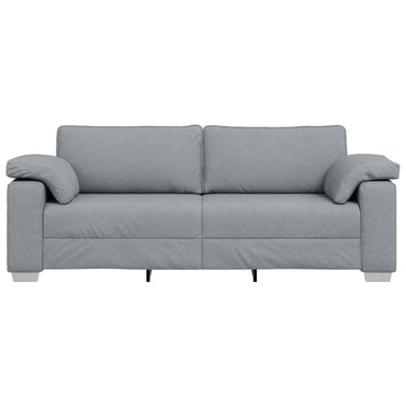 vidaXL Sofa Hellgrau 219 x 80 x 82 cm Stoff