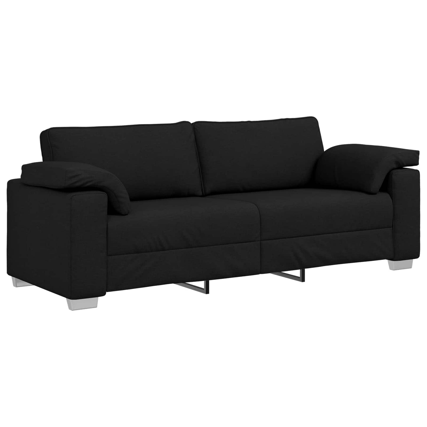 Sofa Schwarz 219 x 80 x 82 cm Stoff