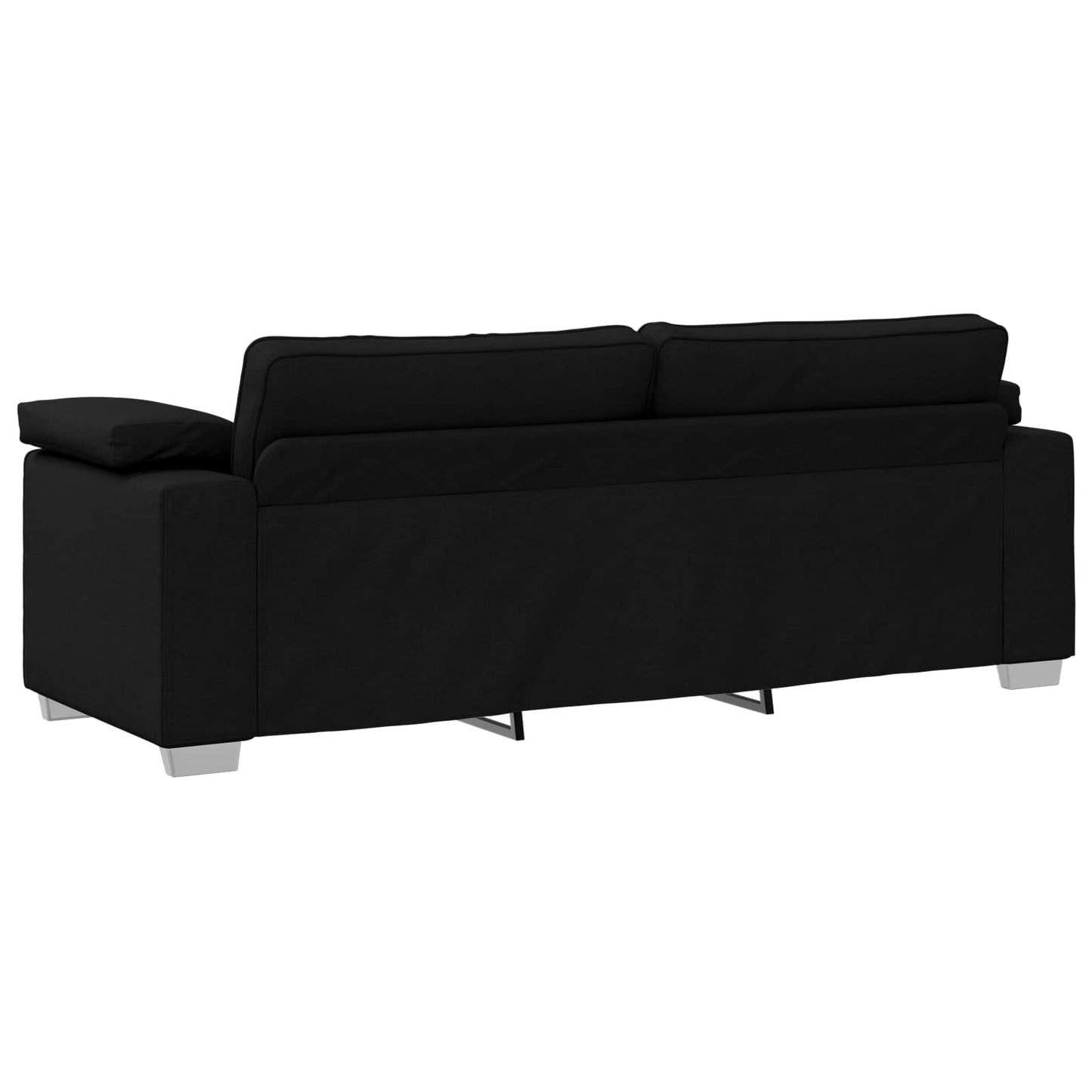 Sofa Schwarz 219 x 80 x 82 cm Stoff