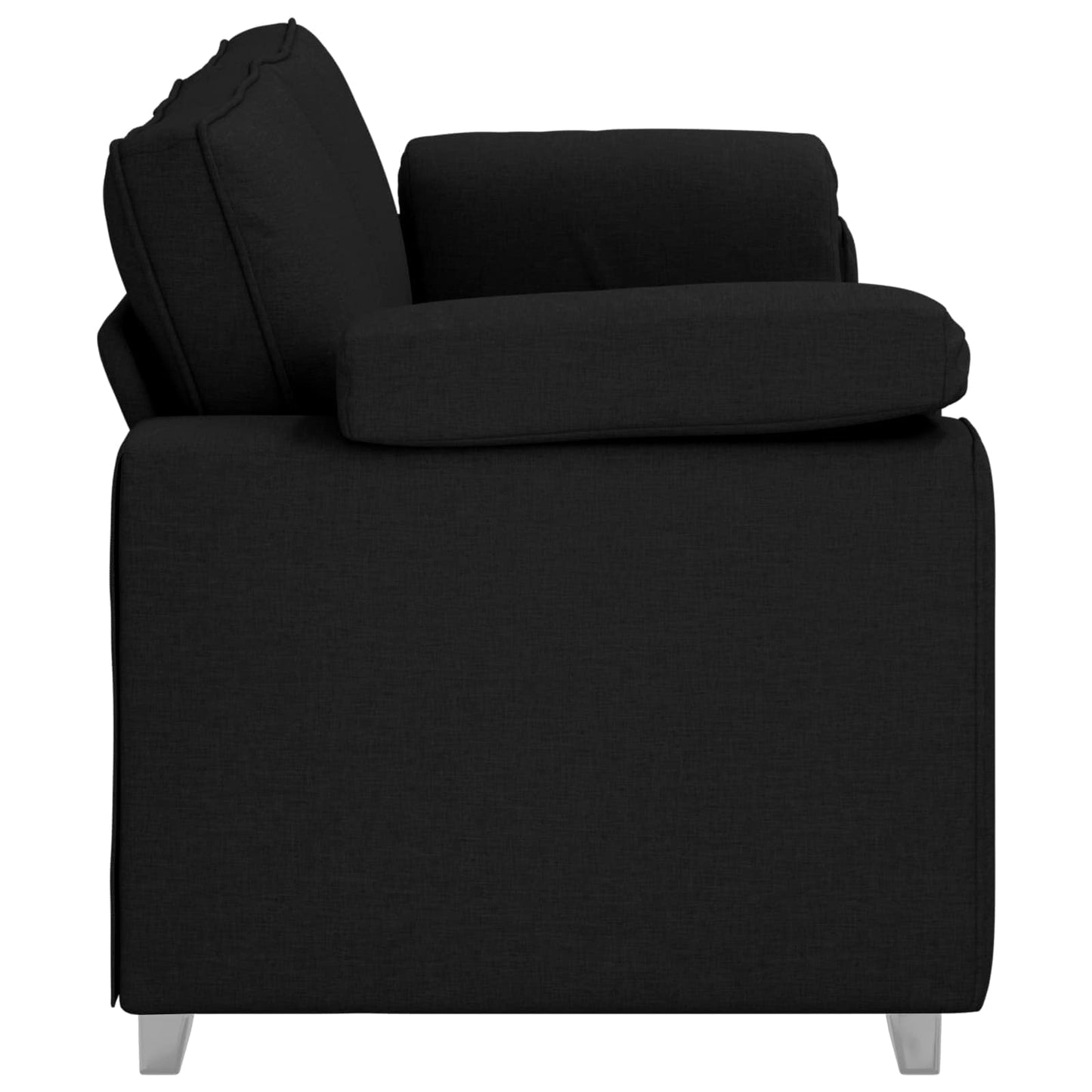 Sofa Schwarz 219 x 80 x 82 cm Stoff