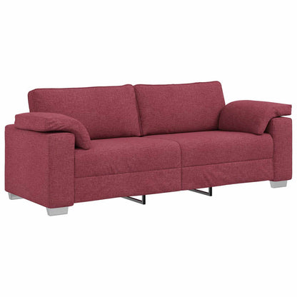 Sofa Weinrot 219 x 80 x 82 cm Stoff