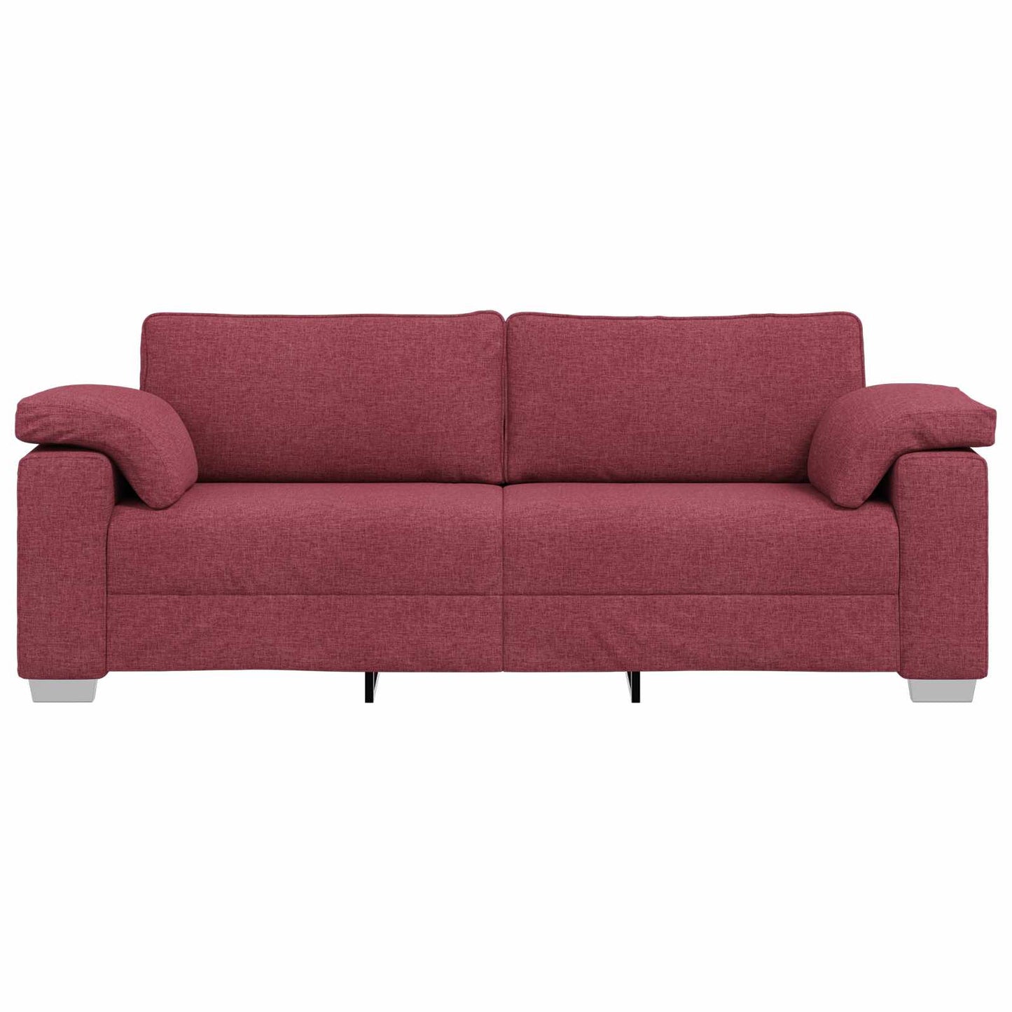Sofa Weinrot 219 x 80 x 82 cm Stoff