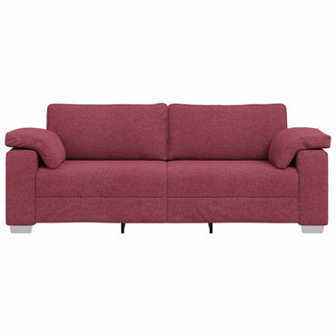 vidaXL Sofa Weinrot 219 x 80 x 82 cm Stoff