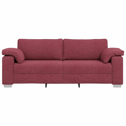 Sofa Weinrot 219 x 80 x 82 cm Stoff