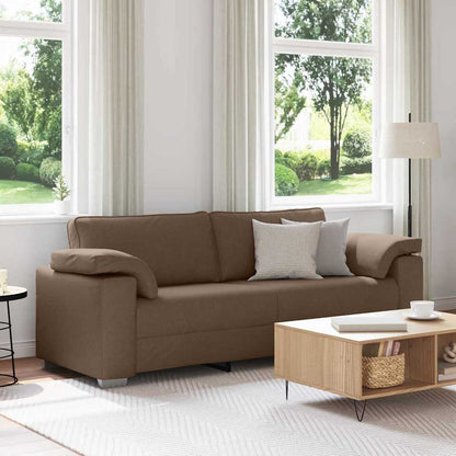 vidaXL Canapé marron 219 x 80 x 82 cm Tissu