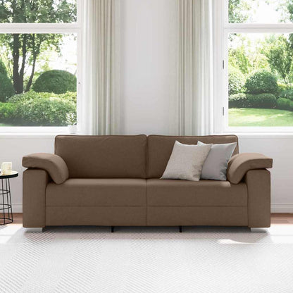 vidaXL Canapé marron 219 x 80 x 82 cm Tissu