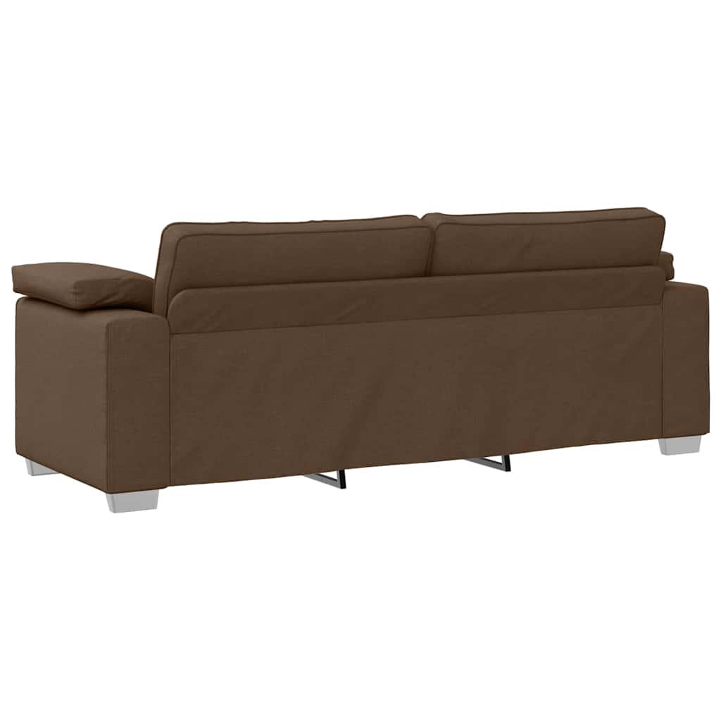 vidaXL Canapé marron 219 x 80 x 82 cm Tissu