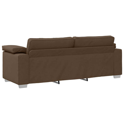 vidaXL Canapé marron 219 x 80 x 82 cm Tissu
