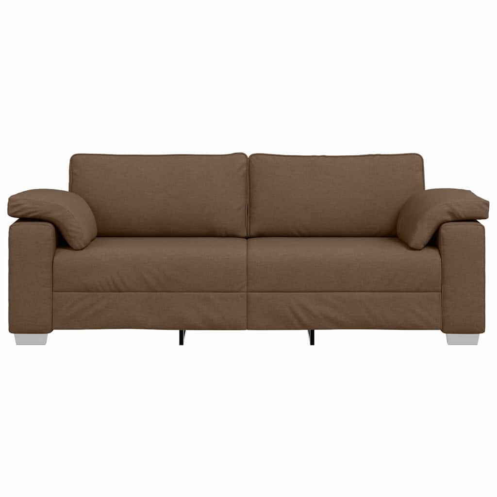 vidaXL Canapé marron 219 x 80 x 82 cm Tissu