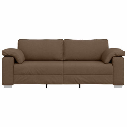 vidaXL Canapé marron 219 x 80 x 82 cm Tissu