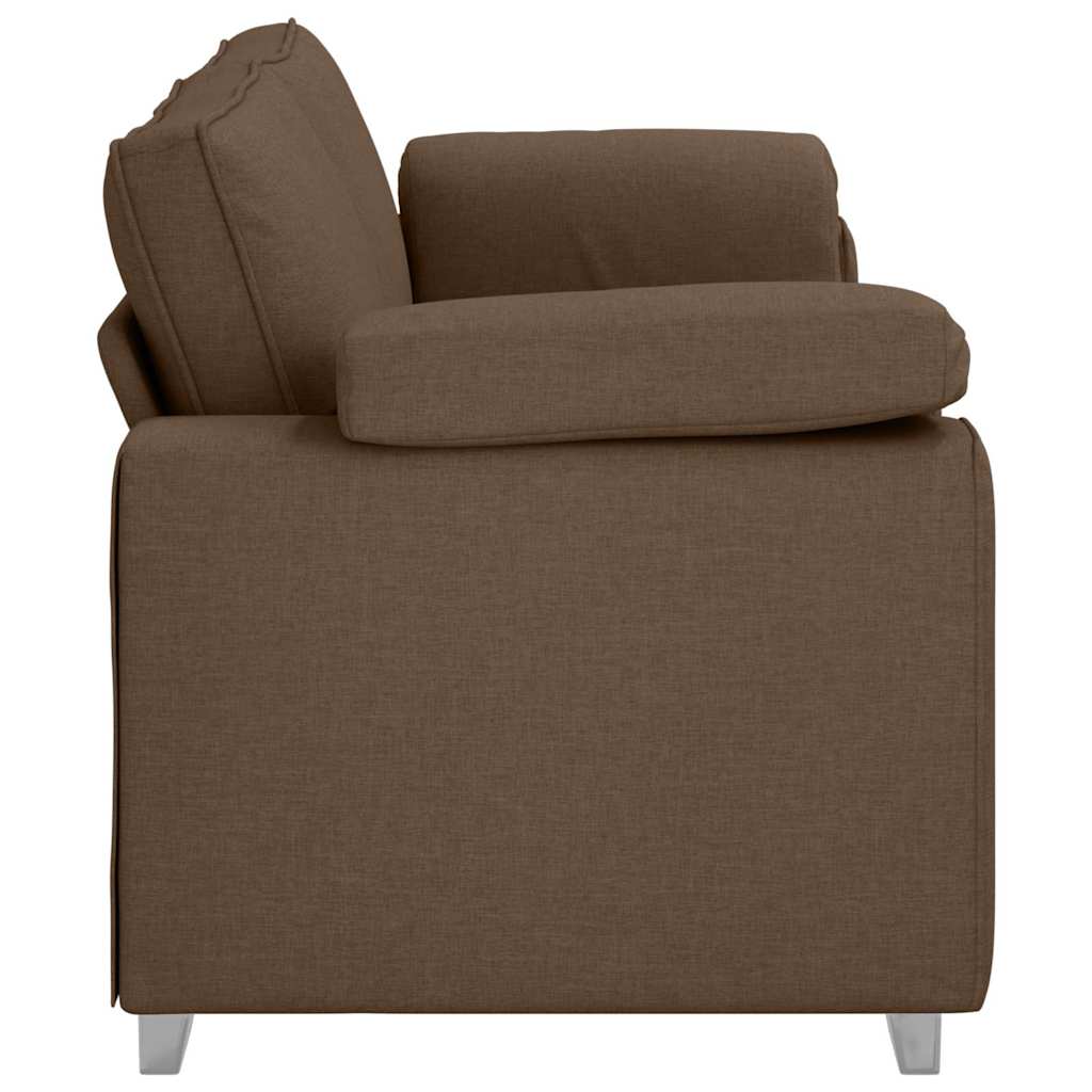 vidaXL Canapé marron 219 x 80 x 82 cm Tissu