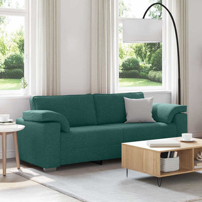vidaXL Canapé vert foncé 219 x 80 x 82 cm Tissu