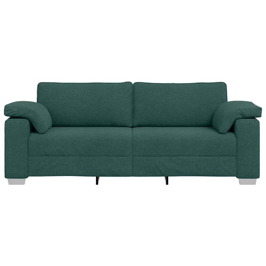 vidaXL Canapé vert foncé 219 x 80 x 82 cm Tissu