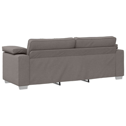Sofa Taupe 219 x 80 x 82 cm Stoff
