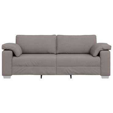 vidaXL Canapé taupe 219 x 80 x 82 cm Tissu
