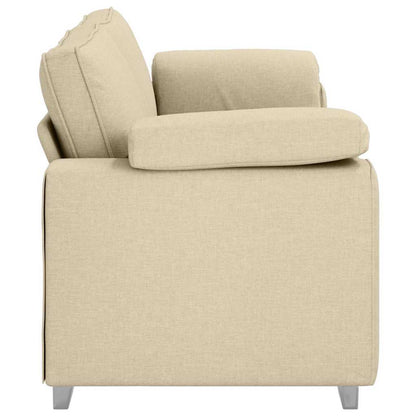 vidaXL Canapé crème 219 x 80 x 82 cm Tissu