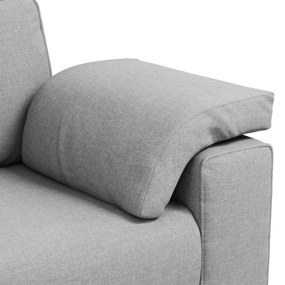 vidaXL Canapé Gris nuage 219 x 80 x 82 cm Tissu