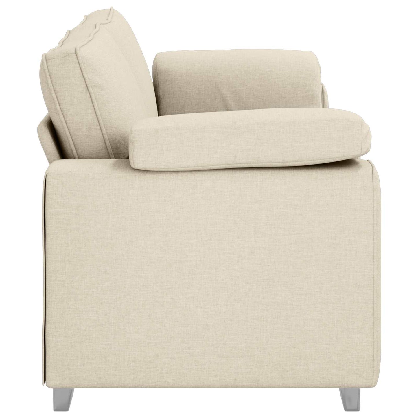 vidaXL Canapé beige 219 x 80 x 82 cm Tissu mélangé de lin