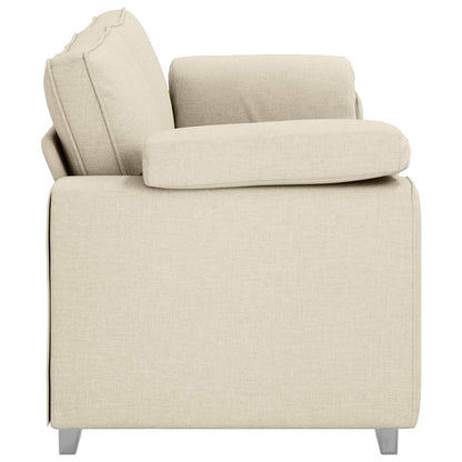 vidaXL Canapé beige 219 x 80 x 82 cm Tissu mélangé de lin