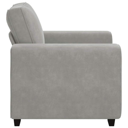 vidaXL Sessel Hellgrau 100x77x82 cm Samt