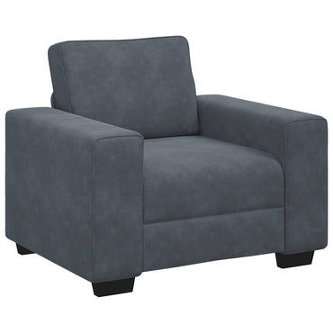 vidaXL Sessel Dunkelgrau 100x77x82 cm Samt