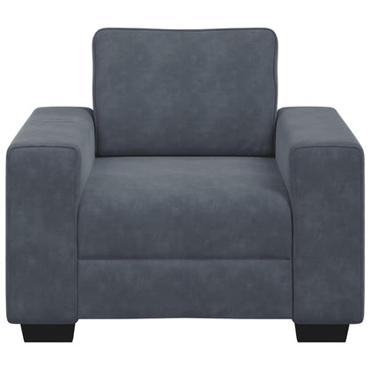 vidaXL Sessel Dunkelgrau 100x77x82 cm Samt