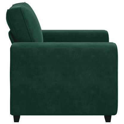 Sessel Dunkelgrün 100x77x82 cm Samt