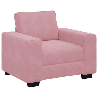 vidaXL Fauteuil rose 100x77x82 cm velours