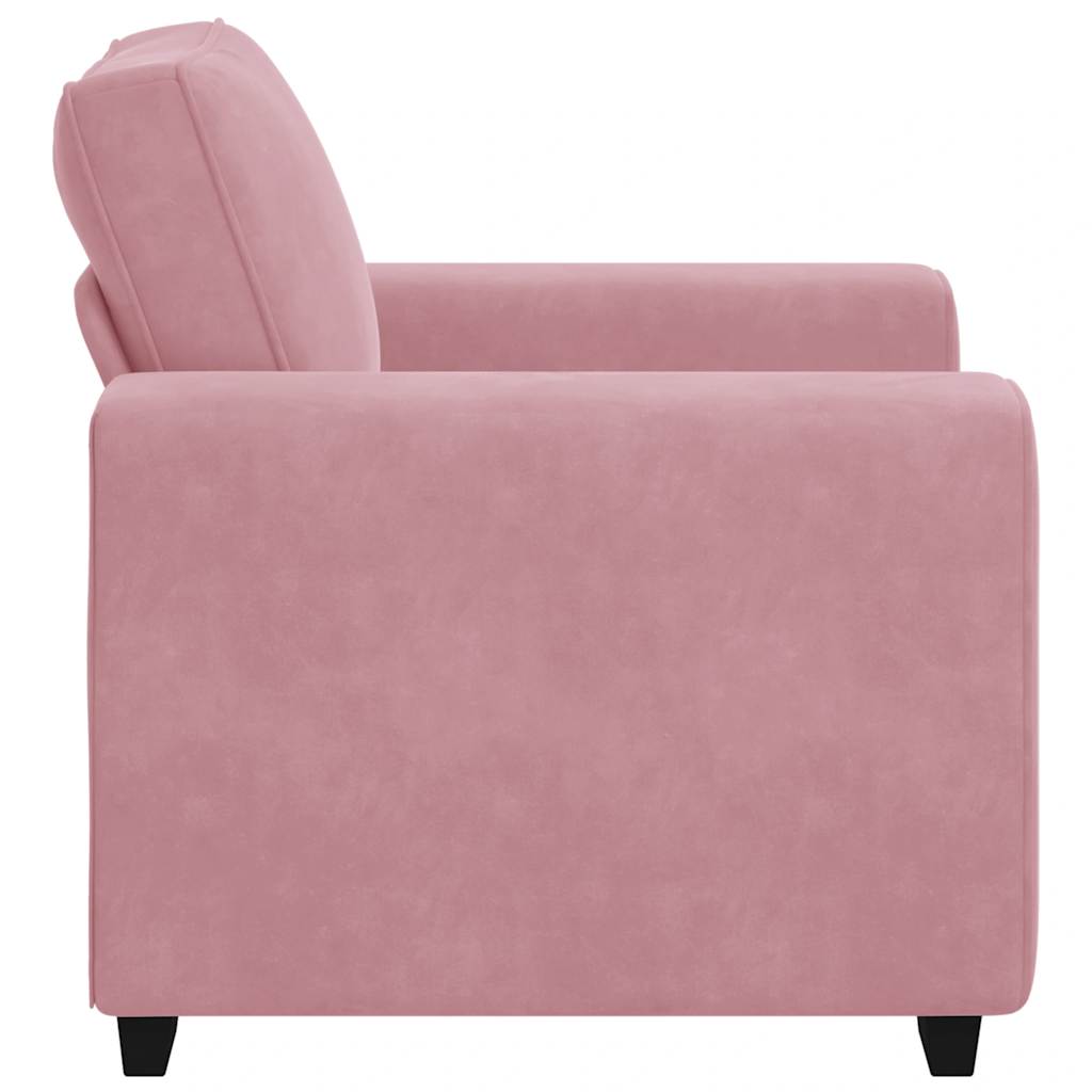 vidaXL Fauteuil rose 100x77x82 cm velours