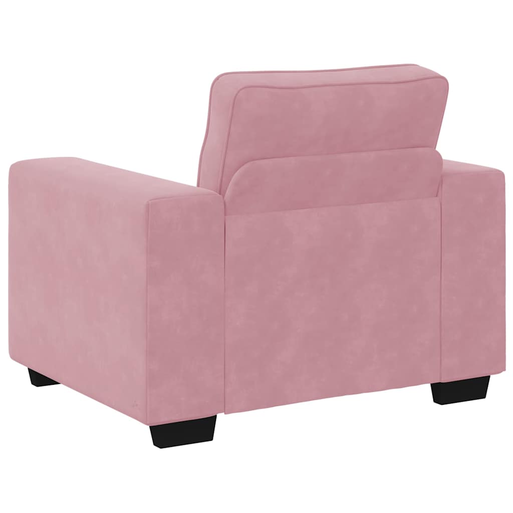vidaXL Fauteuil rose 100x77x82 cm velours
