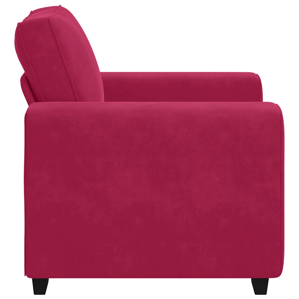 vidaXL Sessel Weinrot 100x77x82 cm Samt