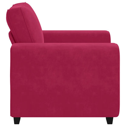 vidaXL Sessel Weinrot 100x77x82 cm Samt