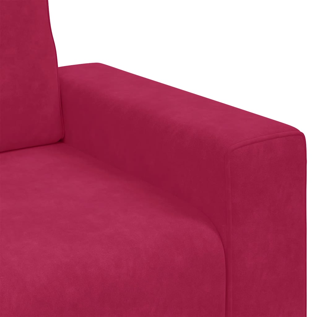 vidaXL Sessel Weinrot 100x77x82 cm Samt