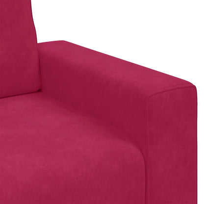 vidaXL Sessel Weinrot 100x77x82 cm Samt