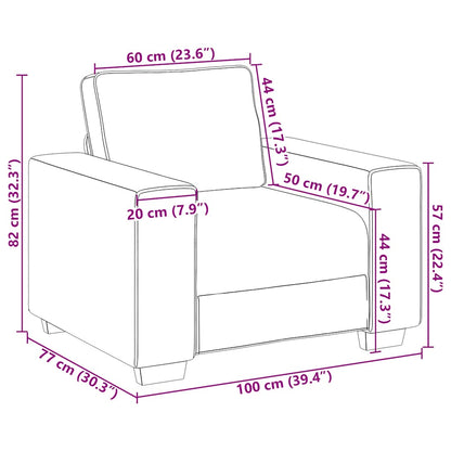 vidaXL Sessel Weinrot 100x77x82 cm Samt