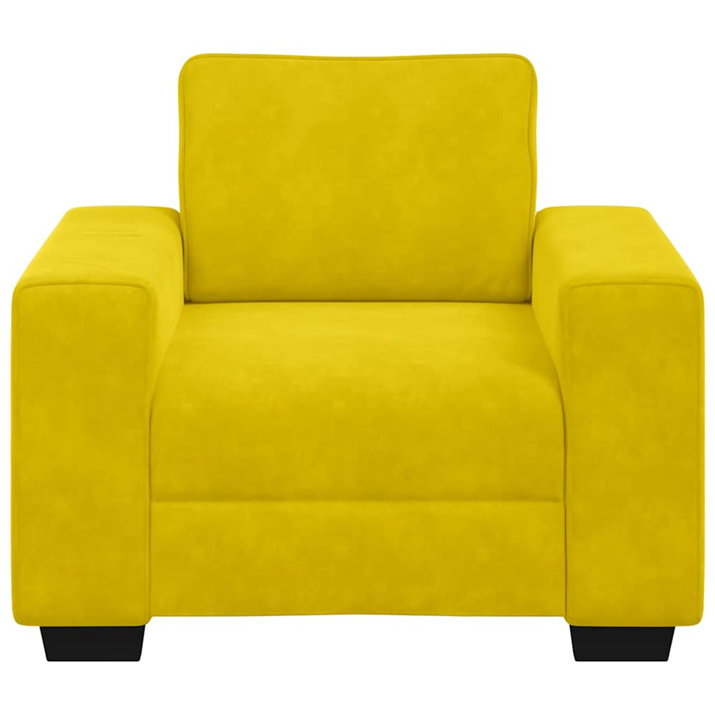 vidaXL Sessel Gelb 100x77x82 cm Samt
