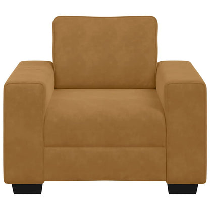 vidaXL Sessel Braun 100x77x82 cm Samt