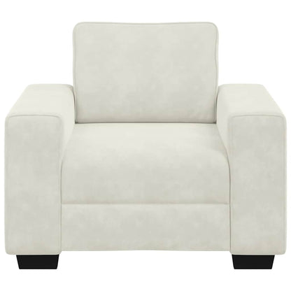 vidaXL Fauteuil Crème 100x77x82 cm Velours