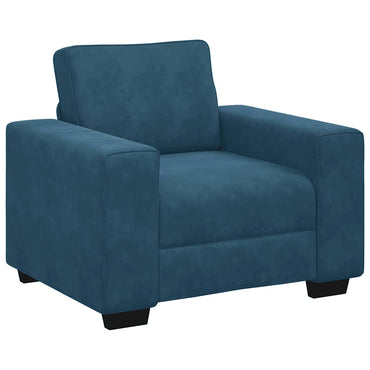 vidaXL Sessel Blau 100x77x82 cm Samt