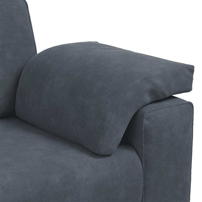 Zweisitzer-Sofa Dunkelgrau 160x77x82 cm Samt