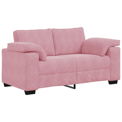 vidaXL Zweisitzer-Sofa Rosa 160x77x82 cm Samt