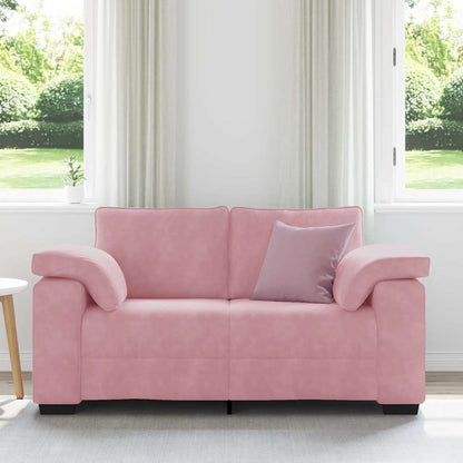 vidaXL Zweisitzer-Sofa Rosa 160x77x82 cm Samt