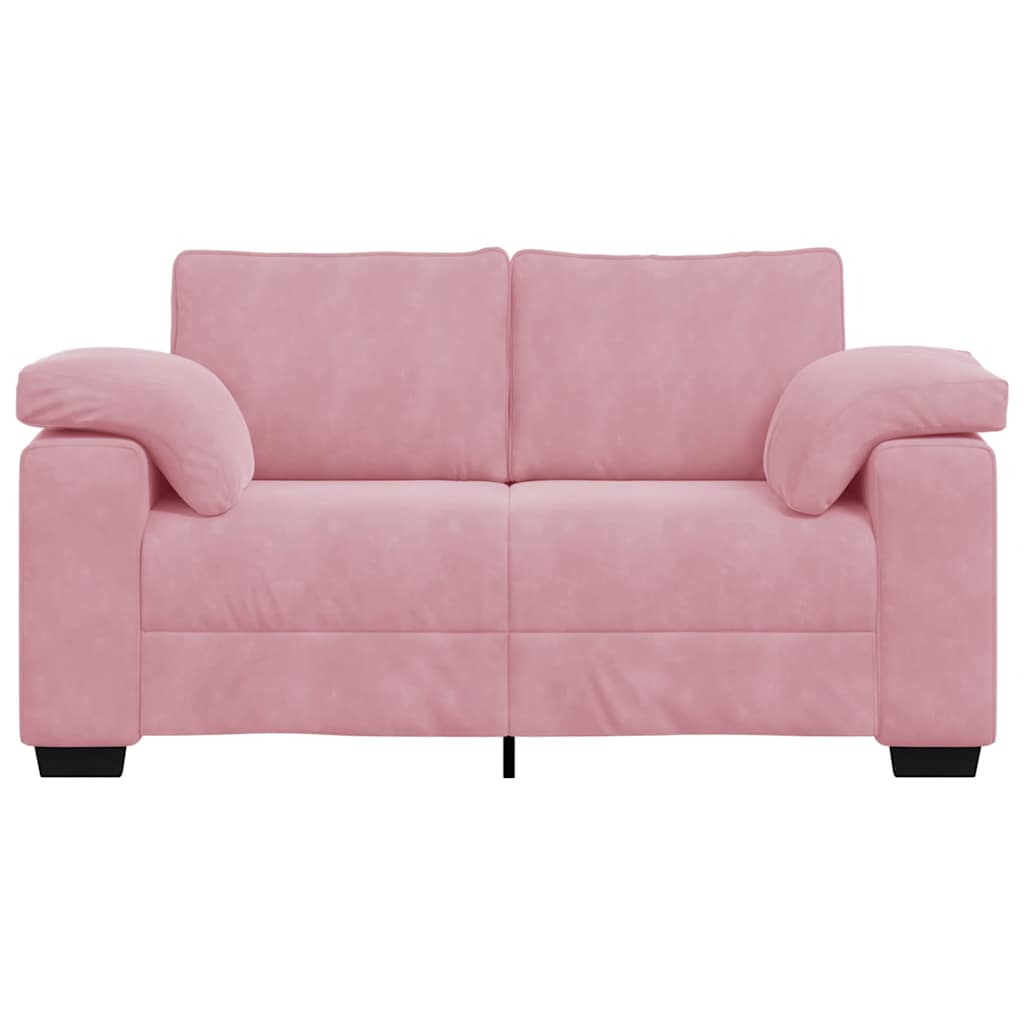 vidaXL Zweisitzer-Sofa Rosa 160x77x82 cm Samt