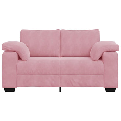vidaXL Zweisitzer-Sofa Rosa 160x77x82 cm Samt