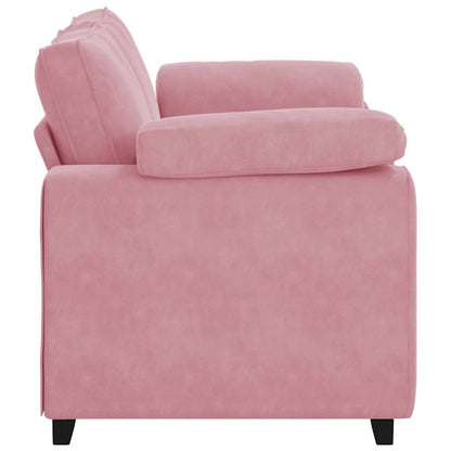 vidaXL Zweisitzer-Sofa Rosa 160x77x82 cm Samt