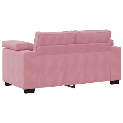 vidaXL Zweisitzer-Sofa Rosa 160x77x82 cm Samt
