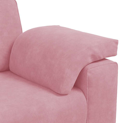 vidaXL Zweisitzer-Sofa Rosa 160x77x82 cm Samt