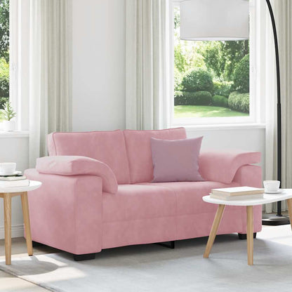vidaXL Zweisitzer-Sofa Rosa 160x77x82 cm Samt