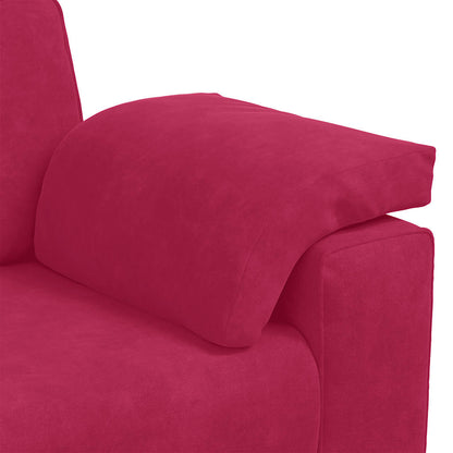 Zweisitzer-Sofa Weinrot 160x77x82 cm Samt