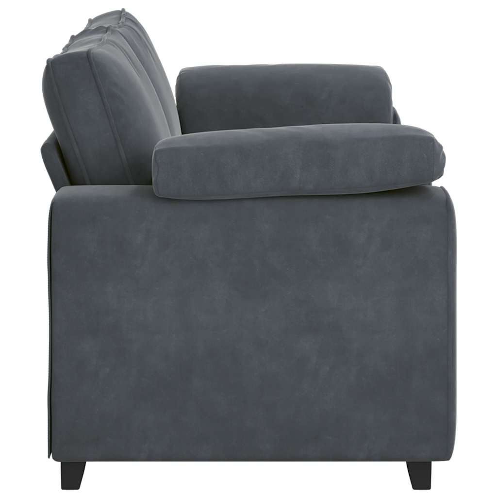 Zweisitzer-Sofa Dunkelgrau 180x77x82 cm Samt